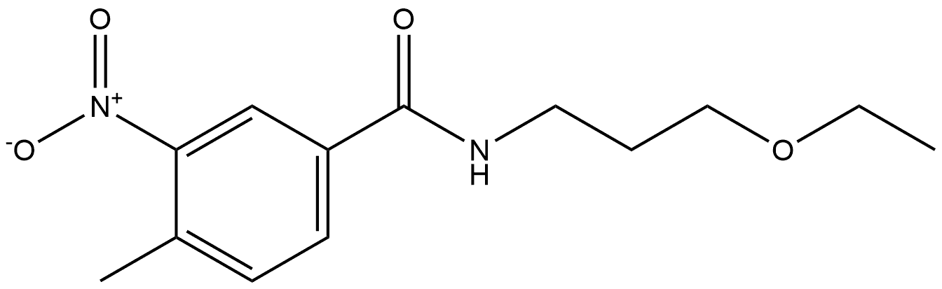 N-(3-ethoxypropyl)-4-methyl-3-nitrobenzamide Structure