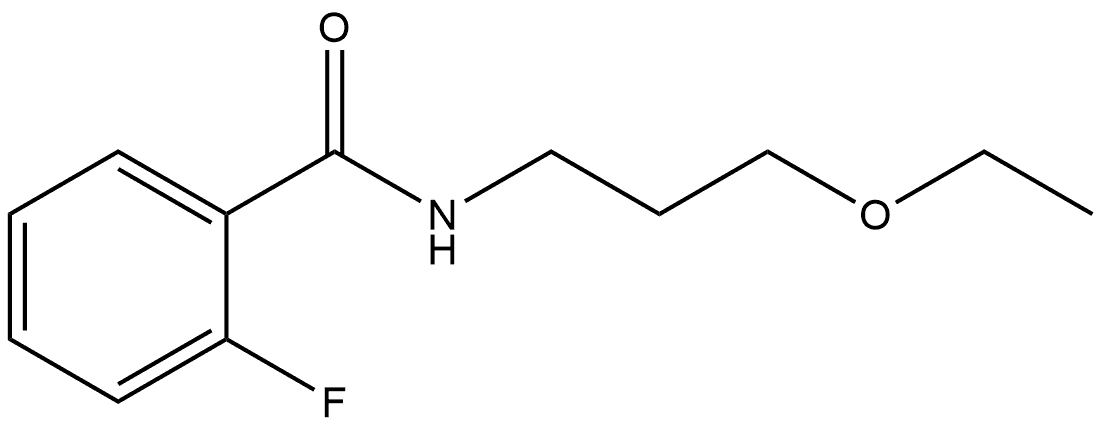 N-(3-Ethoxypropyl)-2-fluorobenzamide Structure