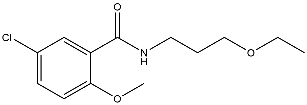 5-Chloro-N-(3-ethoxypropyl)-2-methoxybenzamide Structure