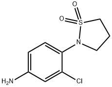 2-(4-amino-2-chlorophenyl)-1lambda6,2-thiazolidi
ne-1,1-dione Structure