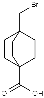 Bicyclo[2.2.2]octane-1-carboxylic acid, 4-(bromomethyl)- Structure