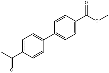 [1,1'-Biphenyl]-4-carboxylic acid, 4'-acetyl-, methyl ester Structure