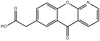 5H-[1]Benzopyrano[2,3-b]pyridine-7-acetic acid, 5-oxo- Structure