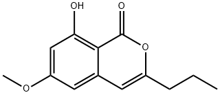 1H-2-Benzopyran-1-one, 8-hydroxy-6-methoxy-3-propyl- 구조식 이미지