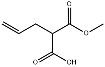 Propanedioic acid, 2-(2-propen-1-yl)-, 1-methyl ester Structure