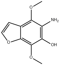 6-Benzofuranol, 5-amino-4,7-dimethoxy- Structure