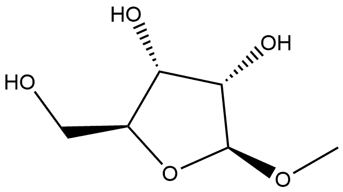 β-L-Ribofuranoside, methyl 구조식 이미지