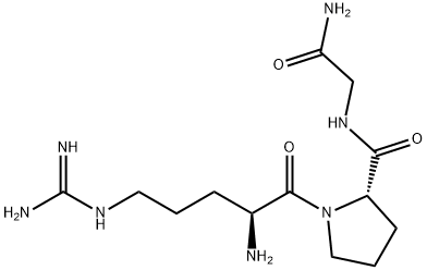 Glycinamide, L-arginyl-L-prolyl- (9CI) Structure