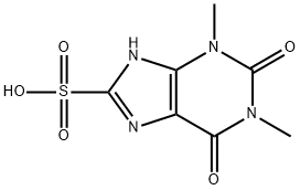 1H-Purine-8-sulfonic acid, 2,3,6,9-tetrahydro-1,3-dimethyl-2,6-dioxo- Structure