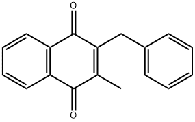 1,4-Naphthalenedione, 2-methyl-3-(phenylmethyl)- Structure