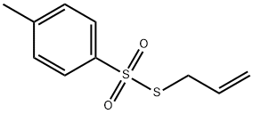 Benzenesulfonothioic acid, 4-methyl-, S-2-propen-1-yl ester Structure