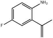 Benzenamine, 4-fluoro-2-(1-methylethenyl)- Structure