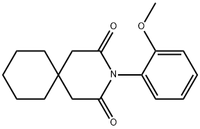 3-(2-Methoxyphenyl)-3-azaspiro[5.5]undecane-2,4-dione Structure