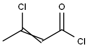 2-Butenoyl chloride, 3-chloro- Structure