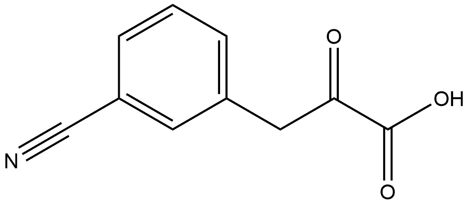 Benzenepropanoic acid, 3-cyano-α-oxo- Structure