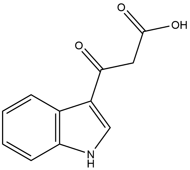 1H-Indole-3-propanoic acid, β-oxo- 구조식 이미지