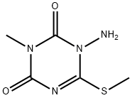 1,3,5-Triazine-2,4(1H,3H)-dione, 1-amino-3-methyl-6-(methylthio)- Structure