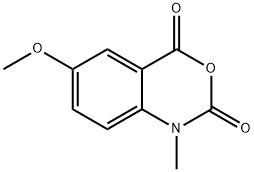 2H-3,1-Benzoxazine-2,4(1H)-dione, 6-methoxy-1-methyl- 구조식 이미지