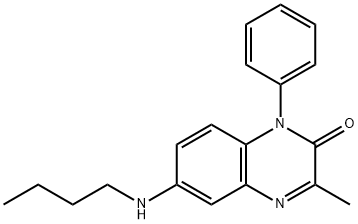 2(1H)-Quinoxalinone, 6-(butylamino)-3-methyl-1-phenyl- Structure