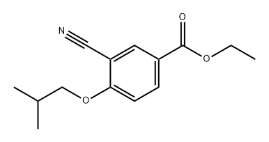 Benzoic acid, 3-cyano-4-(2-methylpropoxy)-, ethyl ester 구조식 이미지