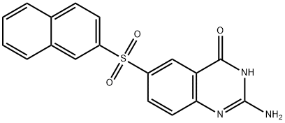 2-Amino-6-(naphthalen-2-ylsulfonyl)quinazolin-4(1H)-one Structure