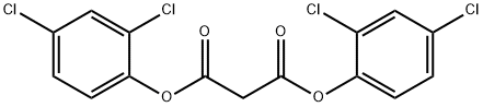 Propanedioic acid, 1,3-bis(2,4-dichlorophenyl) ester 구조식 이미지