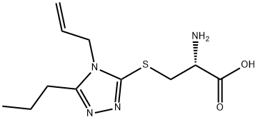 L-Cysteine, S-[4-(2-propen-1-yl)-5-propyl-4H-1,2,4-triazol-3-yl]- Structure