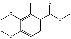 1,4-Benzodioxin-6-carboxylic acid, 2,3-dihydro-5-methyl-, methyl ester 구조식 이미지