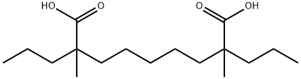 Nonanedioic acid, 2,8-dimethyl-2,8-dipropyl- Structure