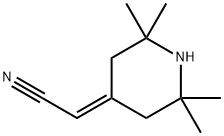 Acetonitrile, 2-(2,2,6,6-tetramethyl-4-piperidinylidene)- Structure