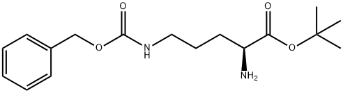 L-Ornithine, N5-[(phenylmethoxy)carbonyl]-, 1,1-dimethylethyl ester 구조식 이미지