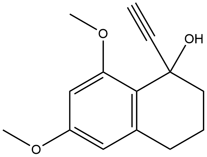 1-Ethynyl-1,2,3,4-tetrahydro-6,8-dimethoxy-1-naphthalenol Structure