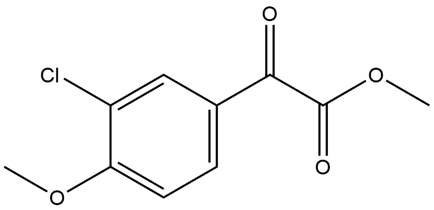 Methyl 3-chloro-4-methoxy-α-oxobenzeneacetate Structure