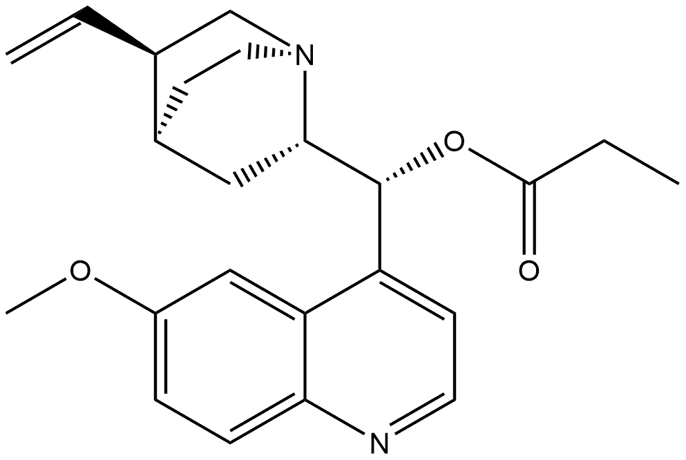 (9R)-6'-Methoxycinchonan-9-yl propionate Structure