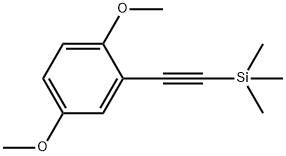 Benzene, 1,4-dimethoxy-2-[2-(trimethylsilyl)ethynyl]- 구조식 이미지