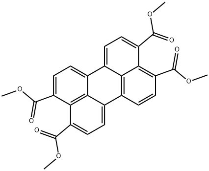 3,4,9,10-Perylenetetracarboxylic acid, 3,4,9,10-tetramethyl ester Structure