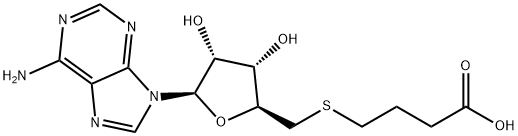 Adenosine, 5'-S-(3-carboxypropyl)-5'-thio- Structure