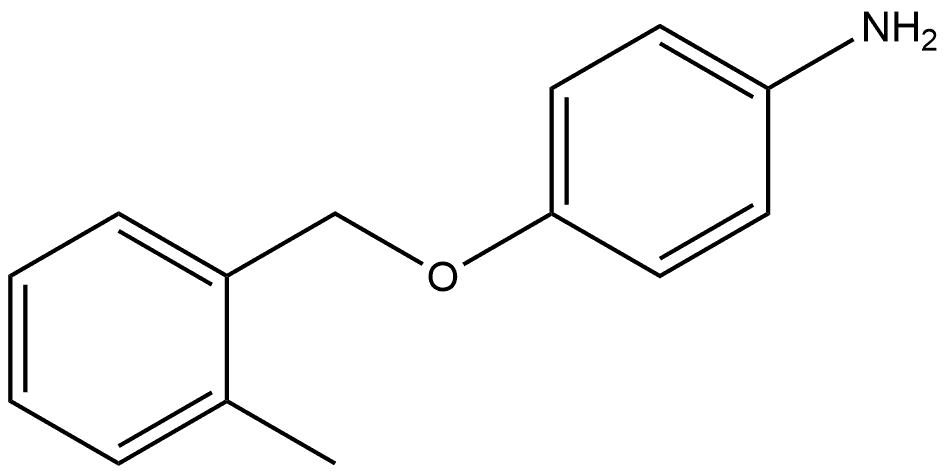 4-[(2-Methylphenyl)methoxy]benzenamine 구조식 이미지