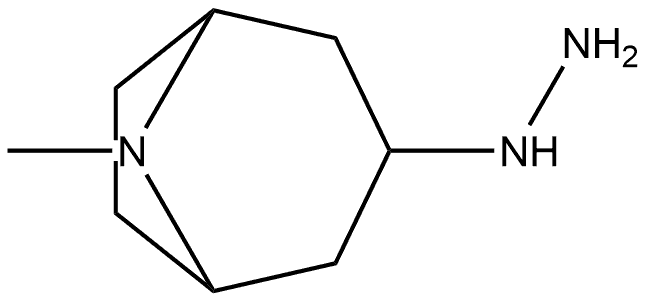 3-Hydrazinyl-8-methyl-8-azabicyclo[3.2.1]octane 구조식 이미지