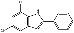 5,7-Dichloro-2-phenyl-1H-indole 구조식 이미지