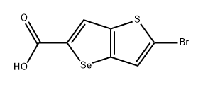 Selenolo[3,2-b]thiophene-5-carboxylic acid, 2-bromo- Structure