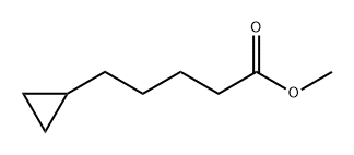 Cyclopropanepentanoic acid, methyl ester Structure