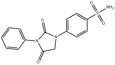 Benzenesulfonamide, 4-(2,4-dioxo-3-phenyl-1-imidazolidinyl)- Structure