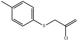 Benzene, 1-[(2-chloro-2-propen-1-yl)thio]-4-methyl- Structure