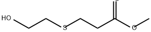 Propanoic acid, 3-[(2-hydroxyethyl)thio]-, methyl ester Structure