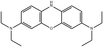 10H-Phenoxazine-3,7-diamine, N3,N3,N7,N7-tetraethyl- 구조식 이미지