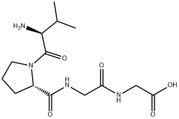 Glycine, L-valyl-L-prolylglycyl- Structure