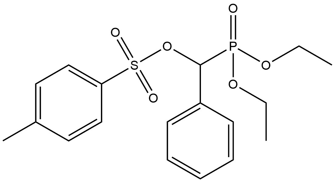 Phosphonic acid, [[[(4-methylphenyl)sulfonyl]oxy]phenylmethyl]-, diethyl ester (9CI) 구조식 이미지