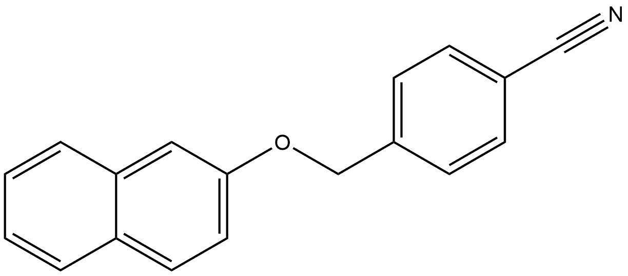 4-[(2-Naphthalenyloxy)methyl]benzonitrile Structure