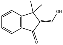 1H-Inden-1-one, 2,3-dihydro-2-(hydroxymethylene)-3,3-dimethyl- 구조식 이미지